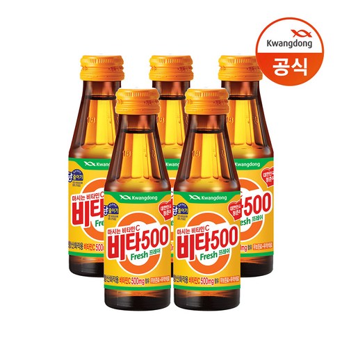 비타500 광동 fresh 비타민음료, 100ml, 50개