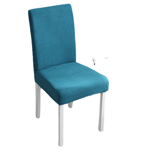 두꺼운 의자 커버 탄성 유니버설 식당 의자 커버 가정용 간단한 의자 패키지 테이블 의자 커버 의자 등받이 직물, 두꺼운짙은 녹색, 一个装