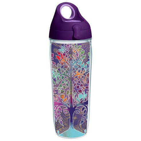 Tervis 물병 뚜껑 포함, Tree Of Life, 710ml