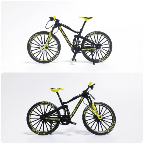 현실적인 디테일, 내구성, 작동성을 갖춘 1:10 스케일 다이캐스트 모형 산악용 레이싱 인형 자전거