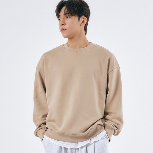엘엑스티 남자 맨투맨 오버핏 무지 헤비쭈리 720g 면100% 국내생산