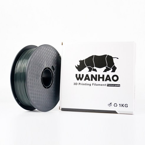 WANHAO 완하오 필라멘트 TPU 3d프린터 1.75mm 3d펜 1KG, 블랙, 블랙