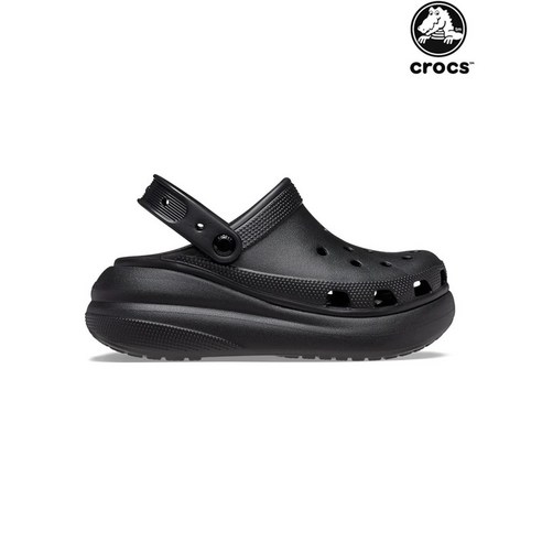 크록스 우먼 크러쉬 클로그 블랙 207521-001