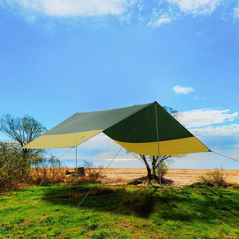 넓고 가벼운, 사계절 내내 안심 캠핑