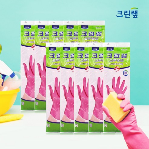 [OKㅣ강추] 크린랲 고무장갑 ES 대: 주방 작업의 믿음직한 동반자 [OKNOWㅣ추천상품]