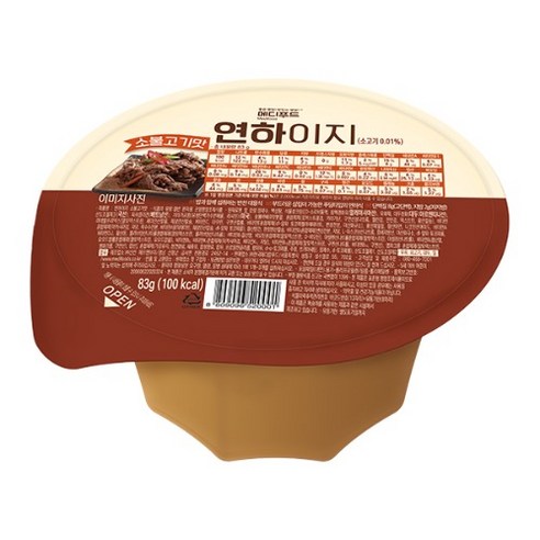 메디푸드 연하이지 소불고기맛 83g x 50개입 환자 영양식