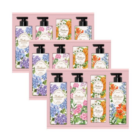 LG생활건강 보타닉 퍼퓸컬렉션 멀티케어선물세트 + 쇼핑벡, 3세트