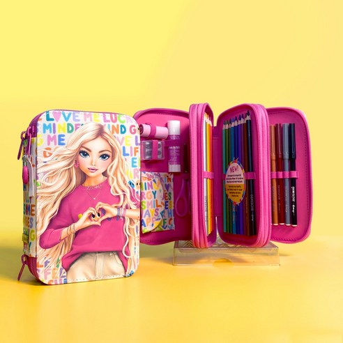 깔끔하고 조직적인 책상을 위한 탑모델 3단 필통