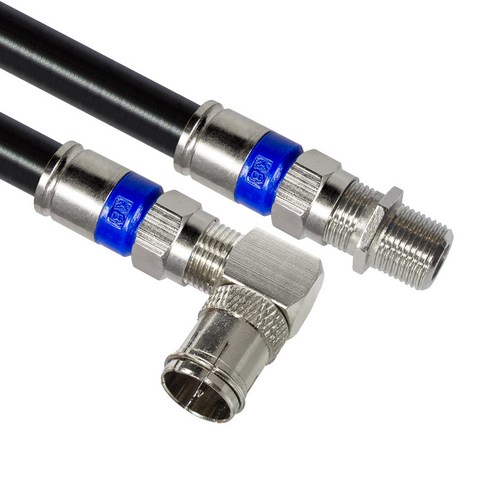 마하링크 국산 고급형 RF 안테나 블랙 5C 꺾임 연장 동축 수제작 케이블 15M, MLZ-RLA150(블랙)
