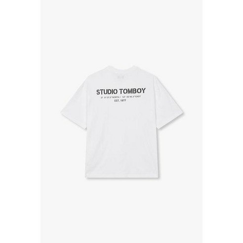 STUDIO TOMBOY 톰보이 백프린팅 로케이션 티셔츠 9154222415
