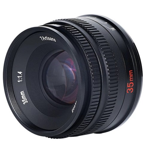 7Artisans 35mm F1.4 매뉴얼 광각 단렌즈 APS-C 소니 E 후지 X 니콘 Z 캐논 EOS-M M43 마운트, 소니 E 마운트
