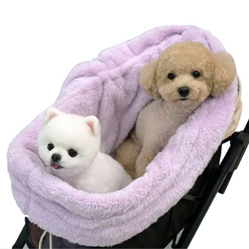 말썽쟁이여름 강아지 고양이 이불 담요 워머 침낭 켄넬 유모차 쿠션 방석, 퍼플