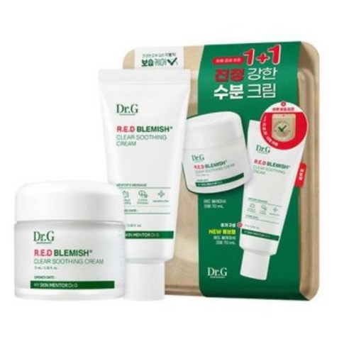 닥터지 레드블레미쉬 클리어 수딩 크림 70ml+70ml 한정수량 기획, 70ml, 2개