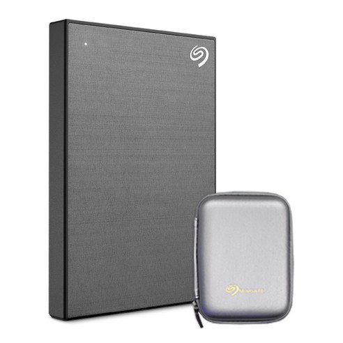 씨게이트 ONE TOUCH HDD 외장하드 + 파우치, SpaceGrey, 2TB