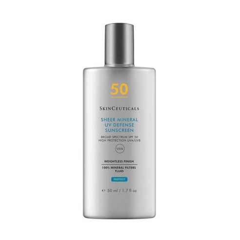 [SKINCEUTICALS 프랑스 정품] 쉬어 미네랄 UV 디펜스 선 스크린 SPF50 50ml, 1개 스킨수티컬즈