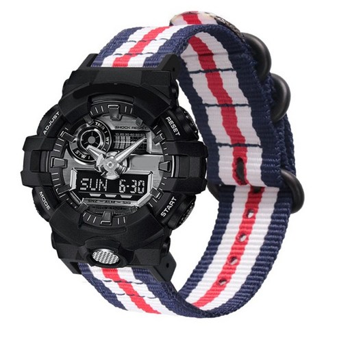 16mm G-Shock 지샥 시계 호환 나일론 시계 밴드 Casio G-Shock 지샥 시계 호환 ga-150 800 dw5600 6900 gd-110