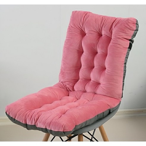 사무실 등받이 의자 쿠션 방석, 핑크