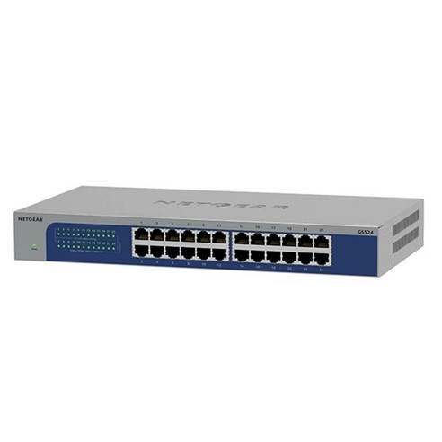 넷기어 GS524v3 24포트 기가비트 네트워크 인터넷 스위칭 허브 랜공사 스위치 랙마운트, 1개
