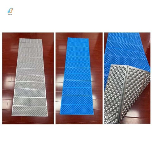 Blue Y 계란 둥지 매트 야외 싱글 휴대용 접이식 방습 텐트 캠핑 매트 두꺼운 바닥 매트 낮잠 수면 매트, 블루