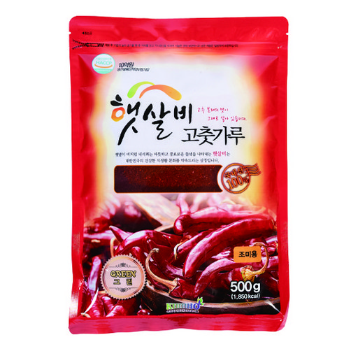 고추가루1근 햇살비 국내산 고춧가루 500g / 1kg 김치용 조미용 장용 HACCP인증 금호식품, 햇살비 국내산 그린, 1개 Best Top5