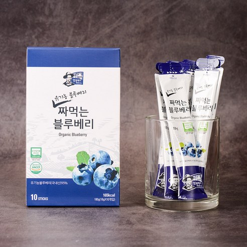 엉클베리하우스 유기농 짜먹는 블루베리, 180g, 1개