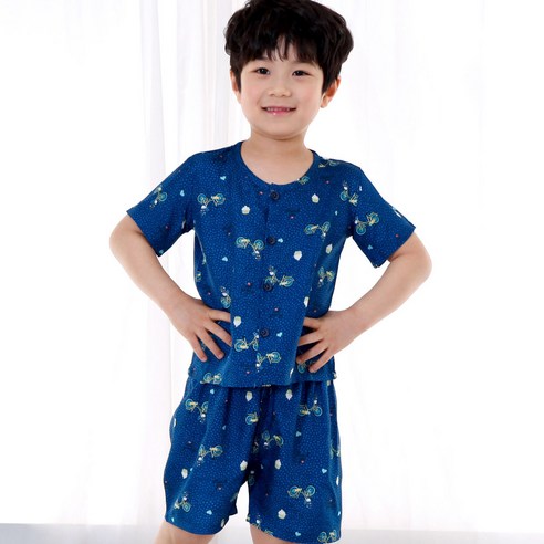 풍기인견 자전거케이크 패밀리 잠옷 상하세트