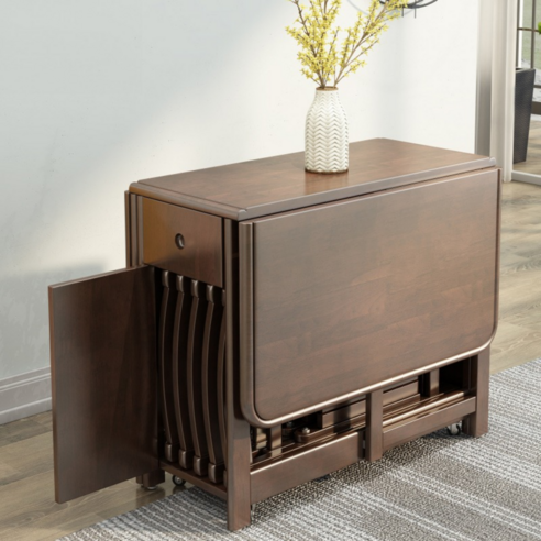 밀턴 확장형 원목 접이식 테이블: 실용성과 아름다움을 동시에