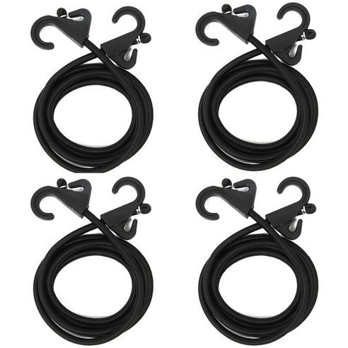 CAMVEREST 핸드카트 자전거 고정끈 다용도 탄성로프, 4개