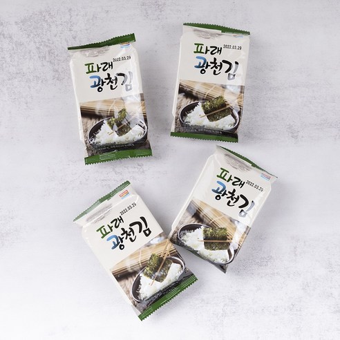 요리에 청신함과 맛을 더하는 파란빛 광천김