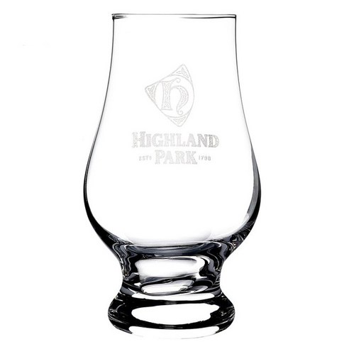 HIGHLAND 하이랜드 파크 핸드메이드 크리스탈 ISO표준 위스키 테이스팅 글라스 190ml, 6개