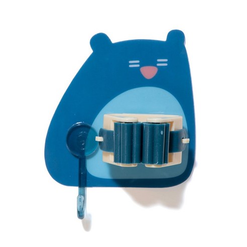 ZZJJC 드래그홀더 드래그 걸이 강력 몰드리스 드래그 홀더 욕실 수납 훅, 검푸르다