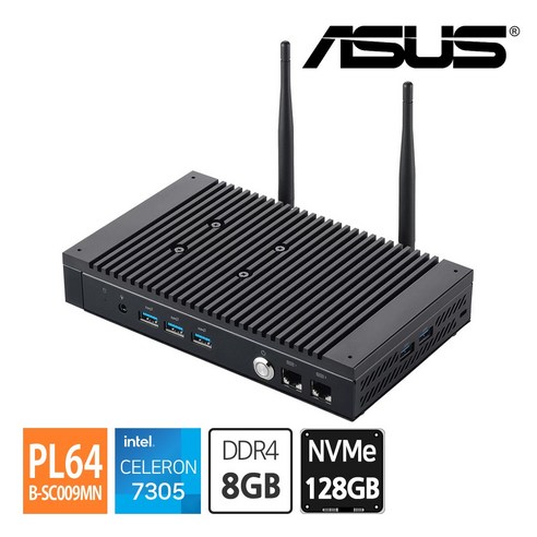 아수스 PL64 SC009MN 셀러론 7305 (8GB/NVMe 128GB) 미니PC, COM포트, 듀얼랜, 산업용 임베디드 컴퓨터 아수스미니pc 아수스 PL64 SC009MN 셀러론 7305 (8GB/NVMe 128GB) 미니PC, COM포트, 듀얼랜, 산업용 임베디드 컴퓨터 아수스미니pc
