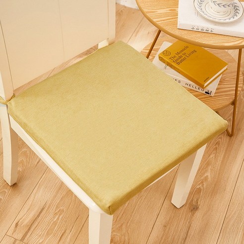 겨울 방석 사무실 오랫동안 방귀 방석 면 마 의자 방석 바닥에 학생 두꺼운 식탁 의자 방석 의자 방석, 레몬 옐로우