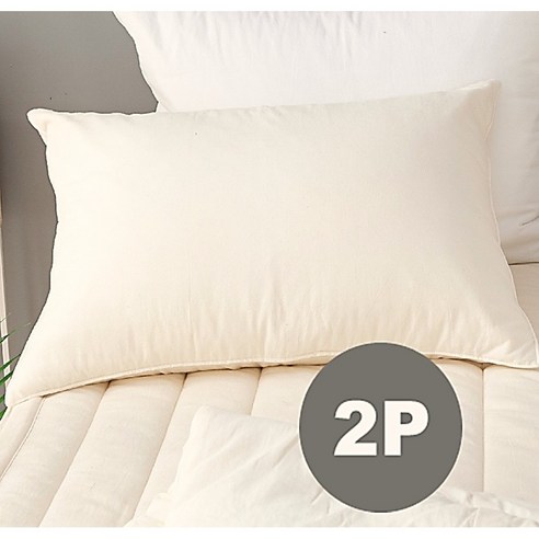 리빙스퀘어 프렌치 도톰한 누빔베개커버 솜샷시 순면 모달 (2장) Pillow Case x2P
