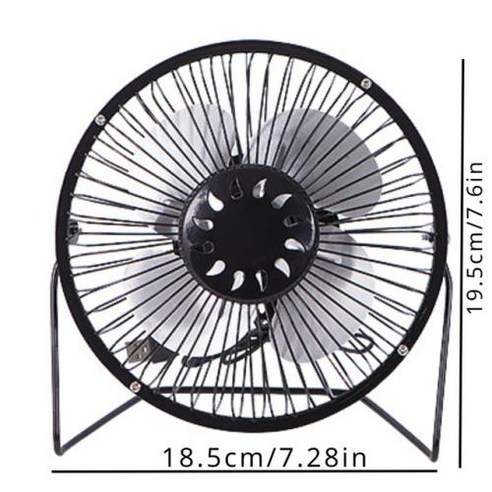 강풍 조용한 USB 선풍기 휴대용 소형 선풍기 4/6 인치 책상 선풍기 360 도 회전 데스크탑 사무실 테이블 PC용 여름 냉각, 1) 네이비