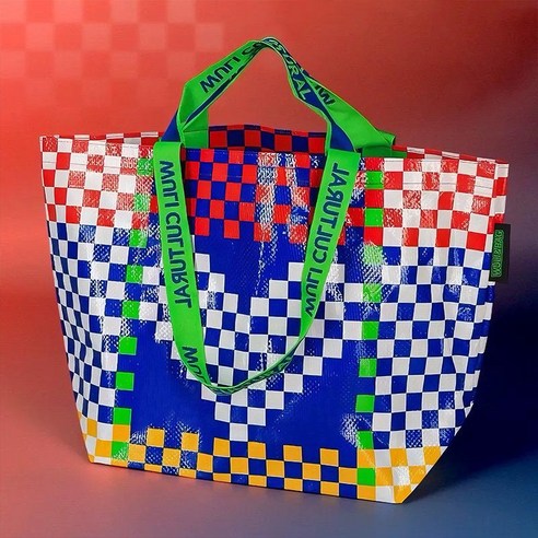 XFD 방수 가벼운가방 빅쇼핑백 대용량 빅쇼핑백 숄더백 장바구니 54cm5cm, 1개, 컬러 하트