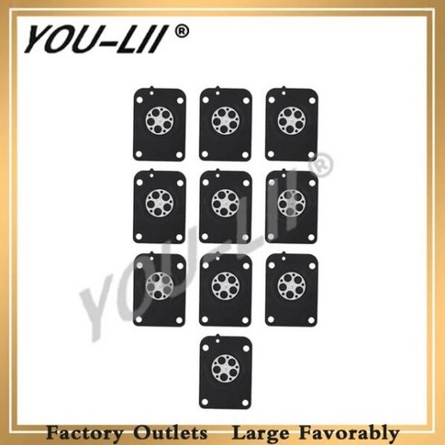 YOU-LII 10 개/몫 Carb Diaphragm TS410 ts420에 대 한 자마 C1Q-S118 기화기 가스 켓으로 톱을 잘라, 01 YRB-151-10