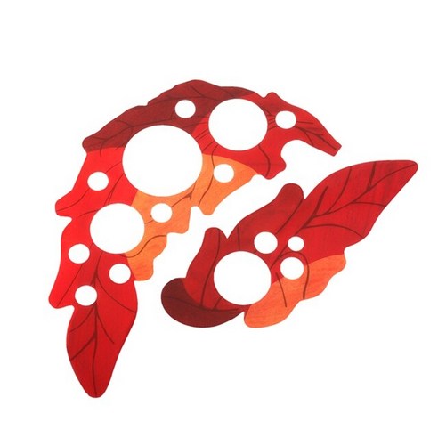 41인치 어쿠스틱 기타 바이올린 액세서리 – 레드 PVC 포도 잎 픽가드 스티커와 함께하는 스크래치 플레이트 포크 앰프 부속 (PJ1102, 1개) 송진포