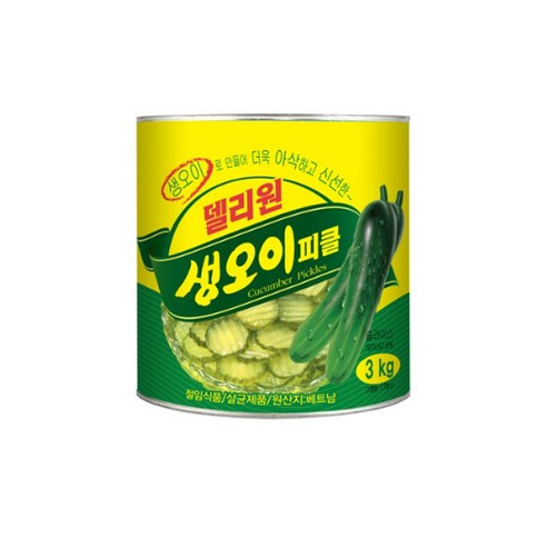 델리원 생 오이피클, 3kg, 5개