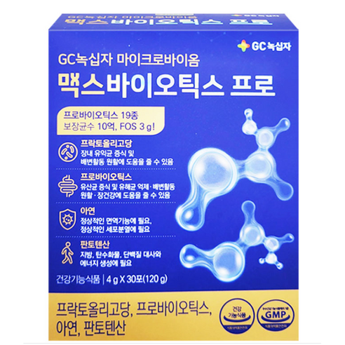 GC녹십자 맥스바이오틱스 프로 4g 30포, 6개