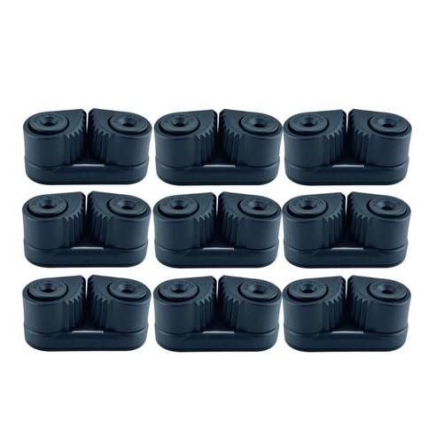 9PCS 카약 캠 클리트 카누 세일링 보트 딩기 클리트 3-12mm 로프에 대한 빠른 항목, 나일론, 블랙