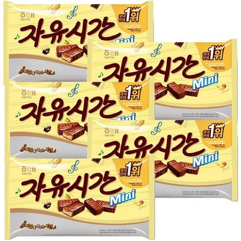 해태 자유시간 미니, 630g, 5개
