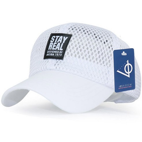 베이직엠 메쉬캡 STAY REAL 전면망사 모자