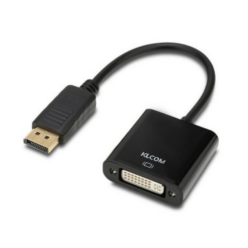 케이엘컴 DisPlayPort to DVI 컨버터 단방향, KL122