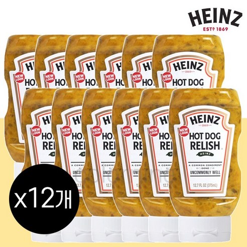하인즈 핫도그 렐리쉬 375ml X 12개
