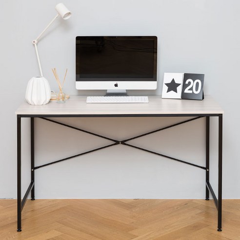 블루밍홈 베이직입식책상 컴퓨터책상 1200, 입식테이블크림