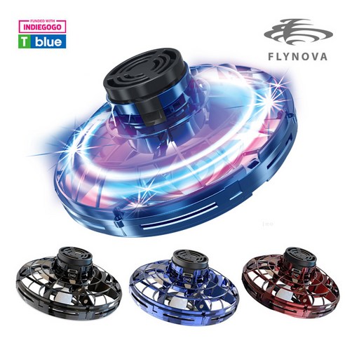 신비로운 푸른빛으로 떠오르는 즐거움, 플라이노바 부메랑 팽이드론 티블루와의 만남 플라잉스피너
