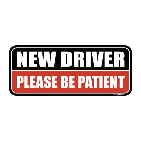 긱베어 뉴드라이버 자석 초보운전 newdriver 초보운전 심플 자석 큰사이즈, 3. 레드, 1개