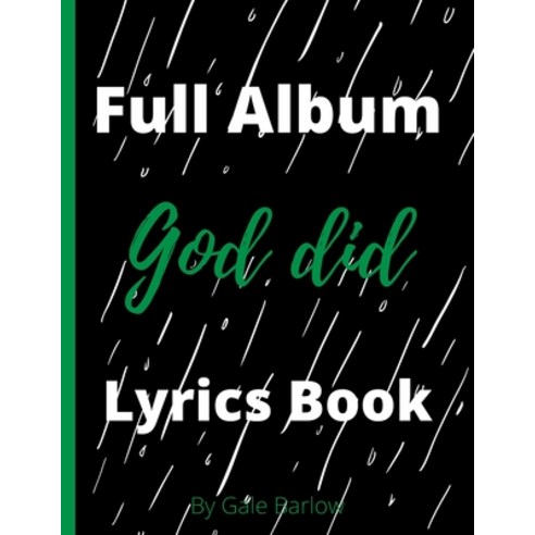 (영문도서) God did: Full album lyrics book Paperback, Independently Published, English, 9798849179605