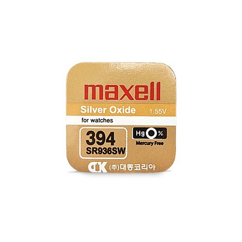 맥셀 MAXELL SR936SW 394 1.55V 67mAh, 1개, 1개입